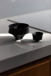 TOHKA Sake Cup, Teahouse Garden, Black by GATO MIKIO
