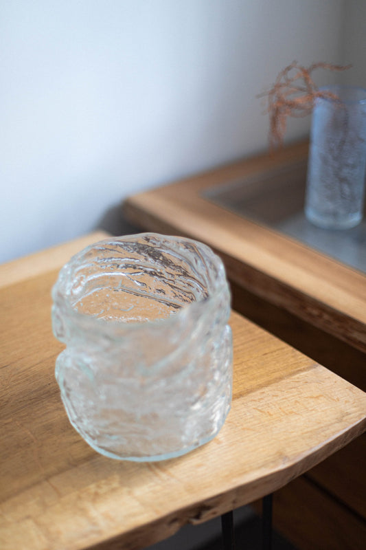 Pale Blue Short Glass Cylinder by Edmond Byrne