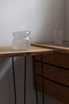 Pale Blue Short Glass Cylinder by Edmond Byrne