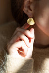 Gold Fingerprint Earring III by Heeseung Koh