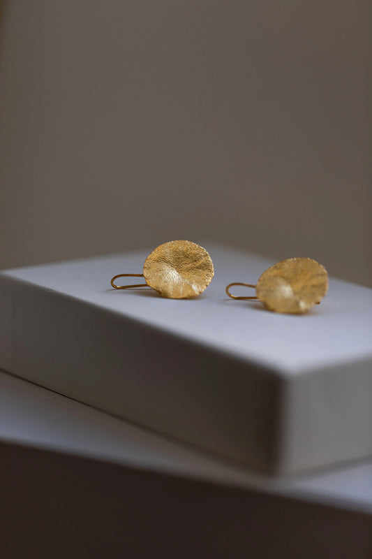 Gold Fingerprint Earring III by Heeseung Koh
