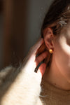 Gold Fingerprint Earring I by Heeseung Koh