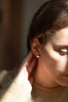Gold Fingerprint Earring I by Heeseung Koh