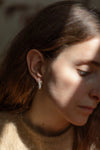 Silver Fingerprint Earring III by Heeseung Koh