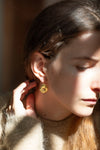 Gold Fingerprint Earring IV by Heeseung Koh