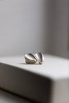 Ripple Fold Silver Earrings by Kayo Saito