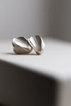 Ripple Fold Silver Earrings by Kayo Saito