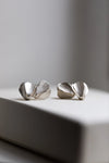 Ripple Fold Silver Earrings by Kayo Saito