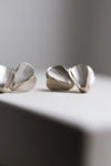 Ripple Fold Silver Earrings by Kayo Saito