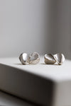 Ripple Fold Silver Earrings by Kayo Saito
