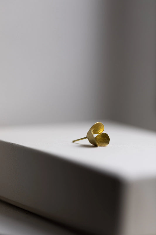 Gold Cherry Earrings by Kayo Saito