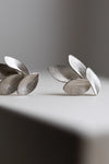 Four Elements Leaf Silver Earrings by Kayo Saito