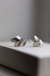 Four Elements Leaf Silver Earrings by Kayo Saito