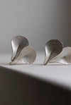 Happa Leaf Silver Earrings by Kayo Saito