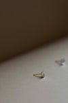 Circle Stud Earrings in Silver by Kei Tominaga