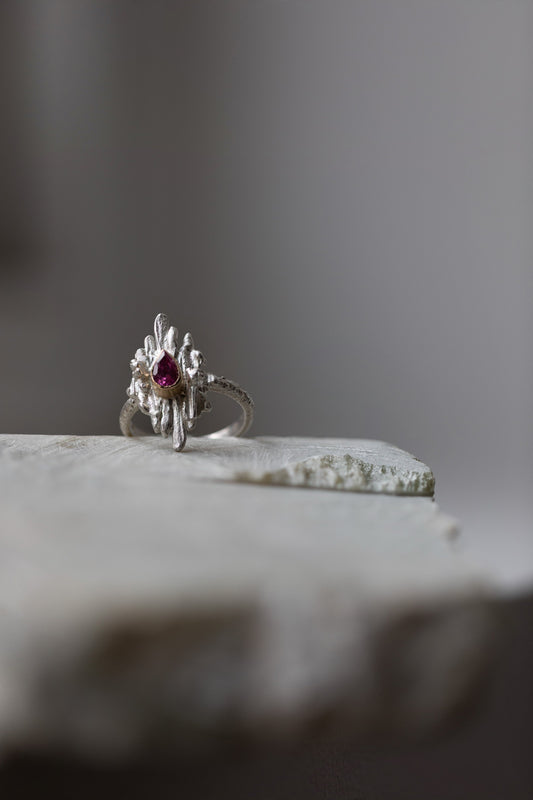 Pink Tourmaline Speleo Ring' by Laura Ngyou
