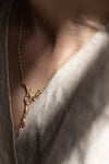 Porphyra Rhodochrosite Necklace' by Laura Ngyou
