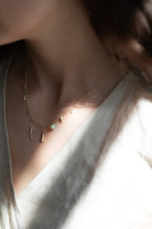 Bibelo Necklace, Gold' by Laura Ngyou