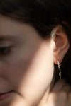 Silver Minima Opal Earrings' by Laura Ngyou