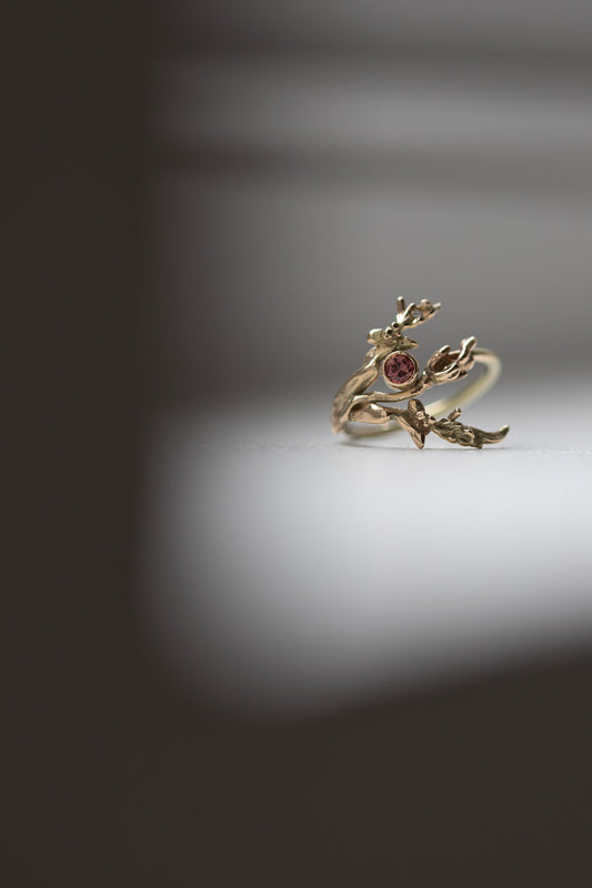 Porphyra Sapphire and diamond ring' by Laura Ngyou