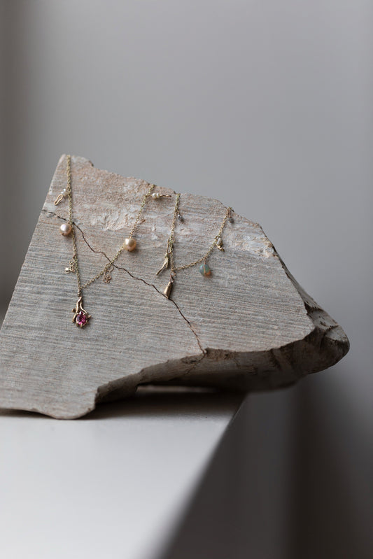 Bibelo Necklace, Gold' by Laura Ngyou