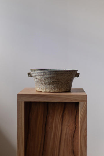 Blue & White Bowl with Small Handles by Paul Philp