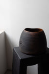 Ebonized Oak Closed Vessel by Fritz Baumann