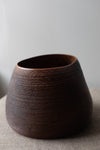 Ebonized Oak Closed Vessel by Fritz Baumann