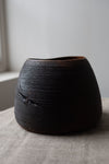 Ebonized Oak Closed Vessel by Fritz Baumann