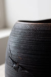Ebonized Oak Closed Vessel by Fritz Baumann