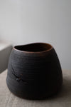 Ebonized Oak Closed Vessel by Fritz Baumann