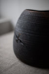 Ebonized Oak Closed Vessel by Fritz Baumann