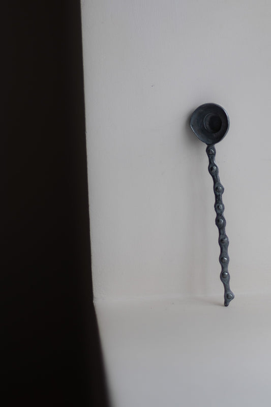 Silver Spoon with Round Head & Circles by Gabi Veit