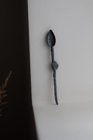 Silver Spoon with Seed Pods by Gabi Veit