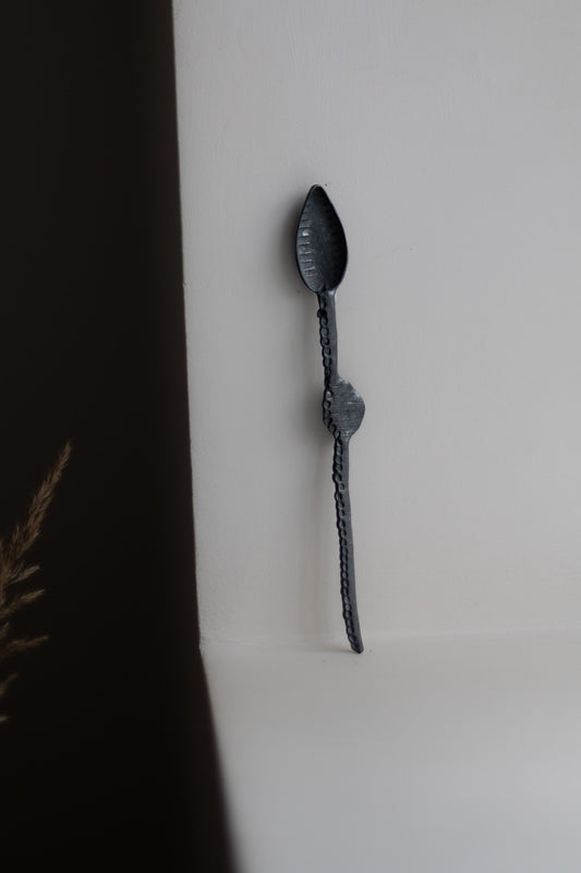 Silver Spoon with Seed Pods by Gabi Veit