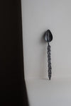 Oxidised Silver Spoon with Tear Drop Leaf by Gabi Veit