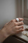 Fingerprint Wide Ring I by Heeseung Koh