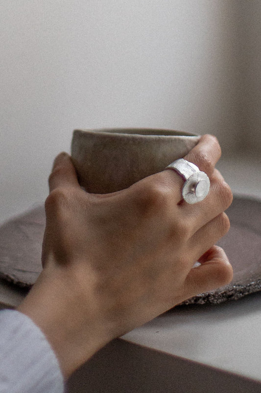 Fingerprint Moving Ring III by Heeseung Koh