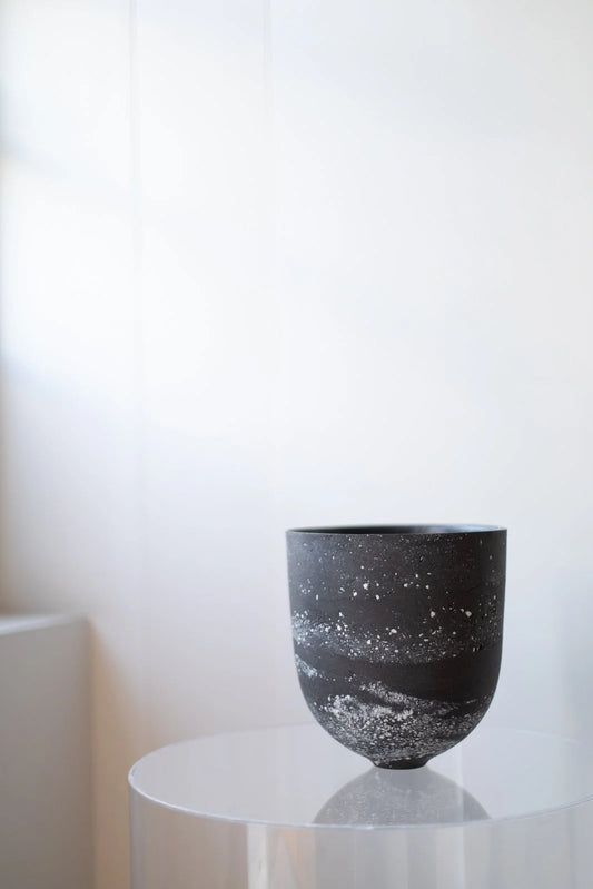 HoJung Kim Large Black Vessel