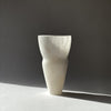Wave Vase II in White Translucent Alabaster by Oliver Cook