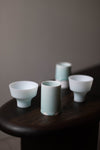 Celadon Beaker with Finger Marks I by Jae Jun Lee