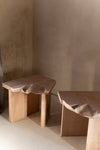 Simulated Stool in English Oak by Isobel Napier & James Trundle