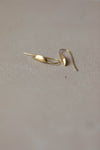 Leaf Earrings in Gold by Kerry Seaton