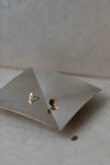 Hexagon Stud Earrings in Gold Vermeil by Kei Tominaga