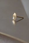 Hexagon Stud Earrings in Gold Vermeil by Kei Tominaga