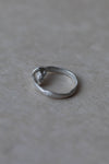 Silver Bashed Knot Ring by Kei Tominaga