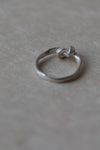 Silver Bashed Knot Ring by Kei Tominaga