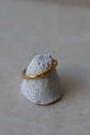 Yellow Gold Vermeil Bashed Knot Ring by Kei Tominaga
