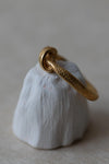 Yellow Gold Vermeil Bashed Knot Ring by Kei Tominaga