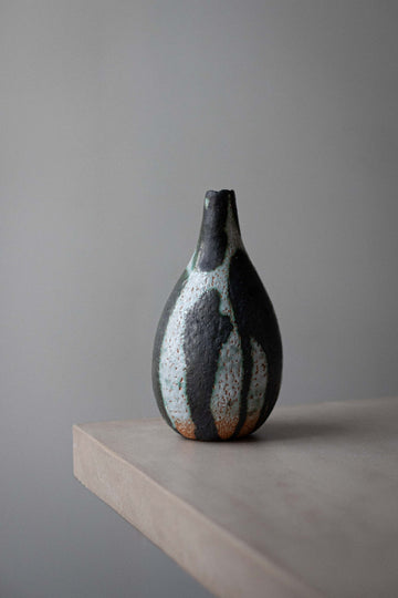Green-Black Vase by Kati Tuominen-Niittylä